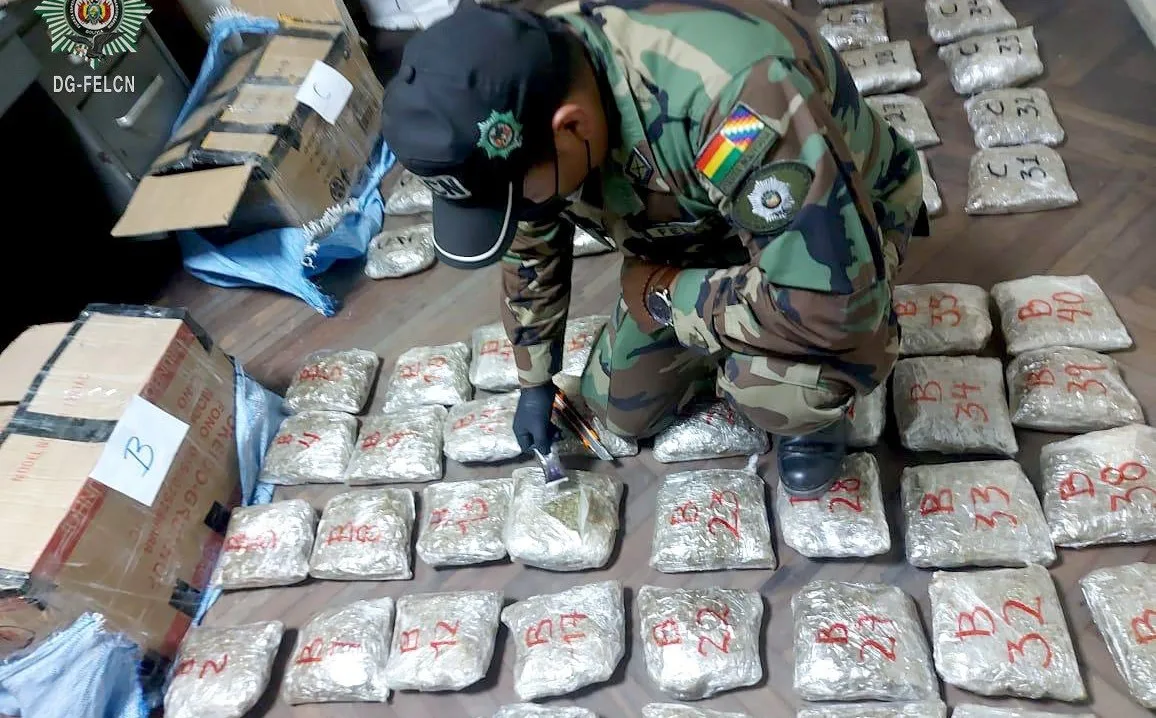 ONU alerta que carteles internacionales de droga operan en Bolivia con apoyo de redes locales