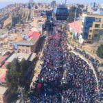 “Marcha por la Democracia”: Sectores se movilizan en El Alto y La Paz en respaldo a Luis Arce