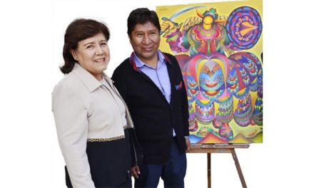 Mamani Mamani expone su arte en el Museo de las Culturas de México