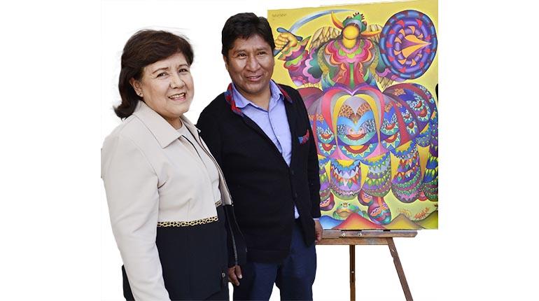 Mamani Mamani expone su arte en el Museo de las Culturas de México