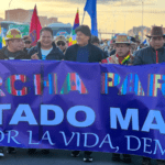 Morales retoma la marcha y desafía una resolución constitucional que se lo prohíbe