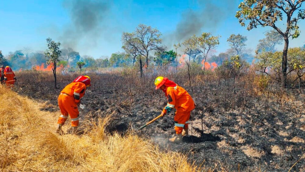 Arce anuncia el arribo de ayuda de Venezuela, Uruguay, Perú para luchar contra los incendios forestales