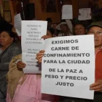 Carniceros de La Paz rechazan paro indefinido en Cochabamba y dan seis días al Gobierno para solucionar distribución de carne