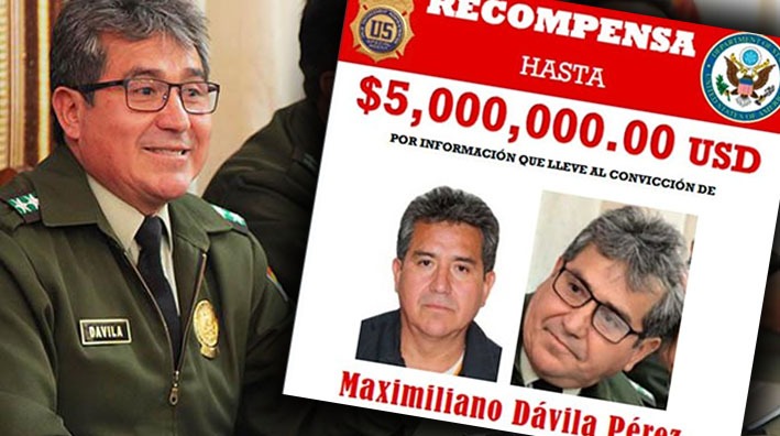 Justicia boliviana autoriza extradición de Dávila a EEUU, el último jefe antidroga de Evo