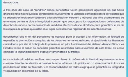 Pronunciamiento por el Día Internacional para Poner Fin a la Impunidad de los Crímenes contra Periodistas