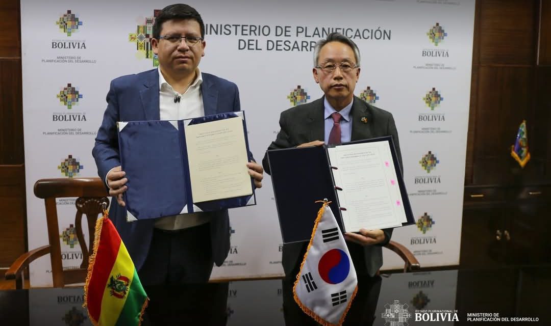 Bolivia firmó acuerdo con Corea para acceder a créditos por $us 1.000 millones, según el Gobierno