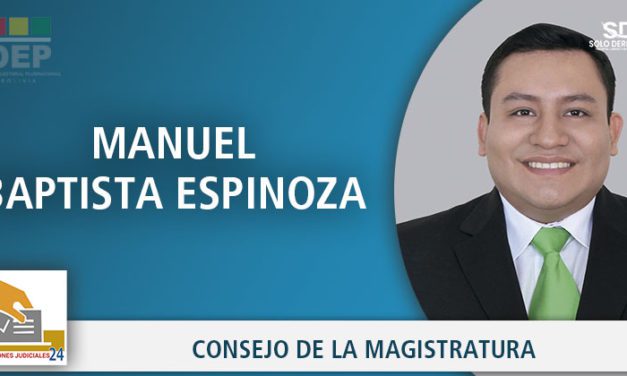 Manuel Baptista gana el Consejo de la Magistratura en Tarija