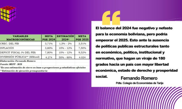 ECONOMÍA: RENDIMIENTO 2024 Y EXPECTATIVAS 2025