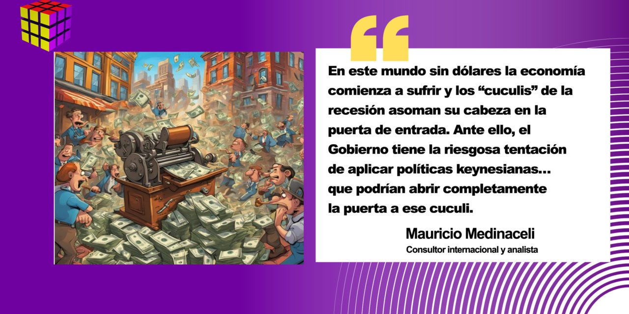 El riesgo de imprimir billetes cuando no hay dólares o, para los “duchitas”, el riesgo de políticas keynesianas en un entorno de crisis de balanza de pagos