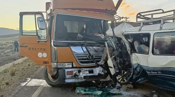 Accidente en carretera Machacamarca deja tres fallecidos y cinco heridos