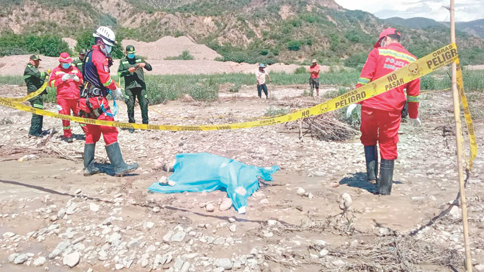 Seis muertes por riadas y mazamorra en Cochabamba, tres niñas entre las víctimas