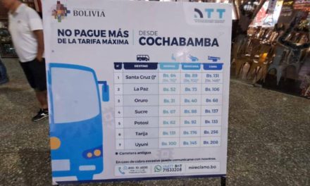 La ATT recuerda tarifas máximas para pasajes de buses interdepartamentales