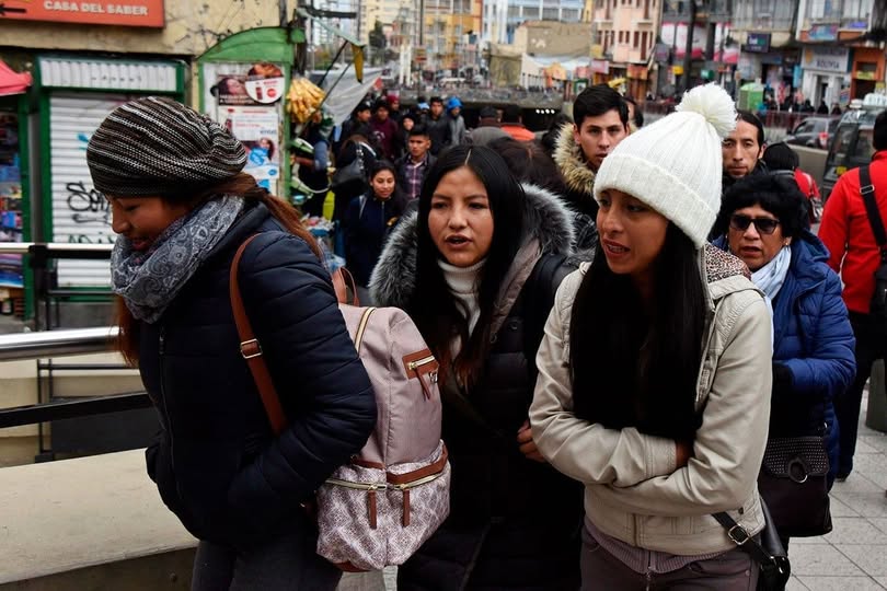 Alerta naranja por heladas afecta a tres departamentos