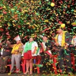 Sucre celebró el inicio del Año del Bicentenario con música, baile y pirotecnia