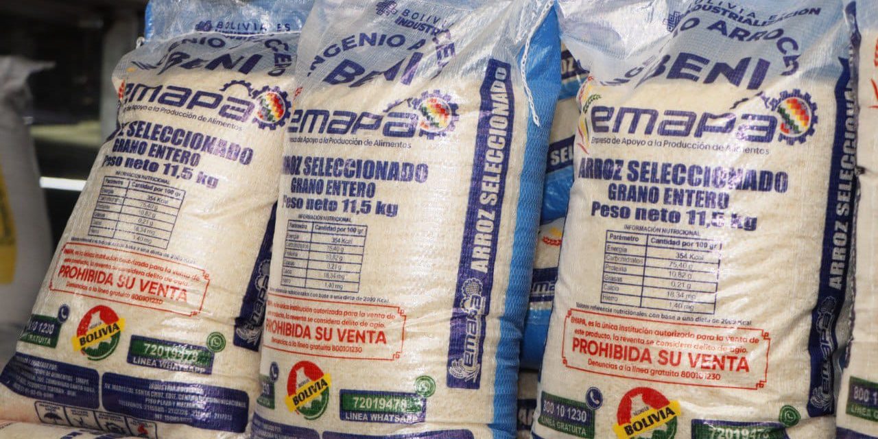 Precio de la arroba de arroz sube de Bs 50,50 a Bs 70 en agencias de Emapa