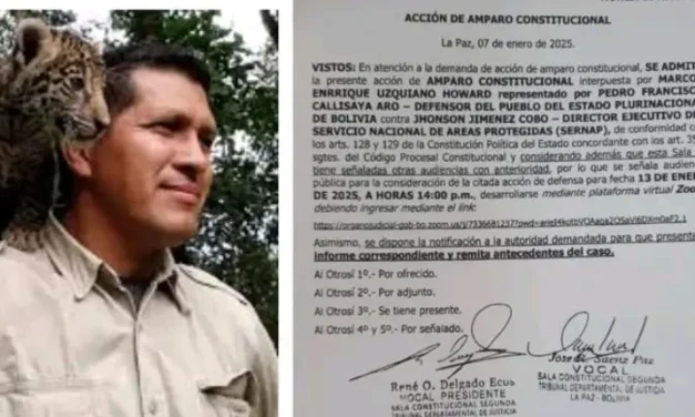 Admiten amparo a favor del guardaparque Uzquiano y programan audiencia virtual para el lunes