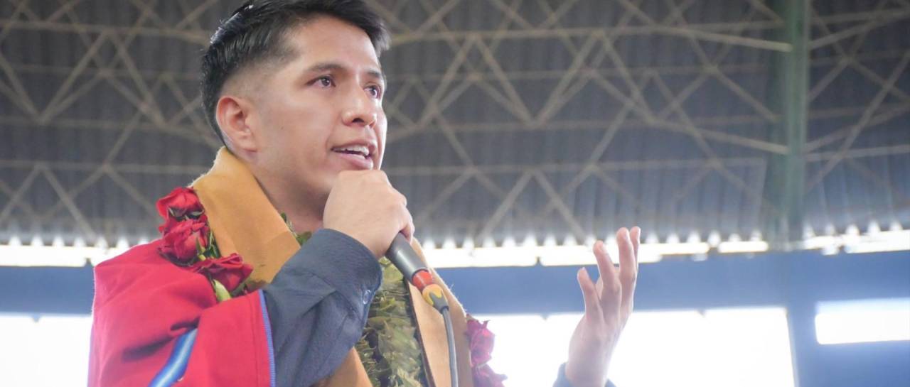 Andrónico Rodríguez insta a Evo Morales a sentirse orgulloso de los jóvenes