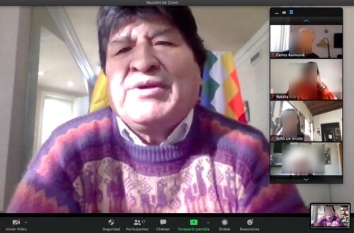 Evo Morales dispuesto a debatir virtualmente desde el trópico de Cochabamba