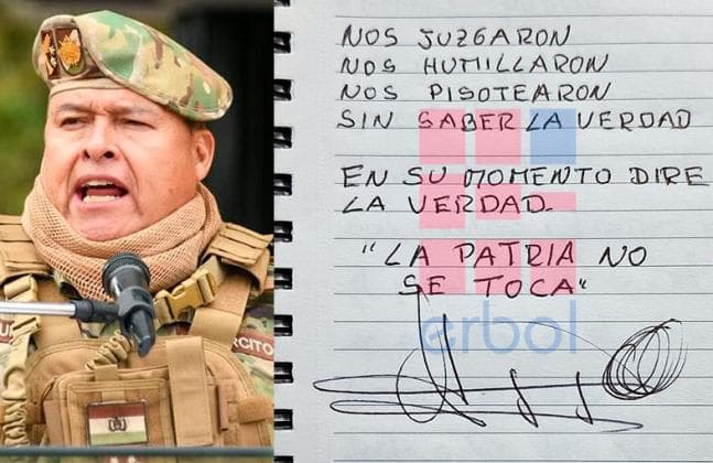 «Lo hice por la patria»: Zúñiga espera salir libre y contar la verdad del 26J