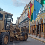 Empresas constructoras bloquean Cochabamba exigiendo Bs 14 millones
