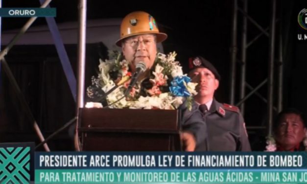 Presidente Arce promulga ley histórica para tratamiento de aguas ácidas en Oruro