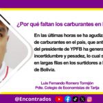 ¿Por qué faltan los carburantes en Bolivia? ¿Cuánto se vendió de gasolina y diésel y que departamento consumió más en el 2024?