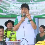 Bajo fuerte resguardo de seguridad, Evo Morales asiste a congreso de organización de mujeres