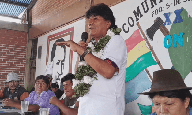 Morales en Chimoré: ‘Si con armas nos matan, con armas también nos defenderemos’