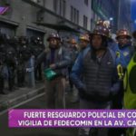 Cooperativistas protestan en La Paz e instalan vigilia en puertas de la Comibol