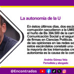 La autonomía de la U