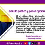 Barullo político y pocas opciones de unidad