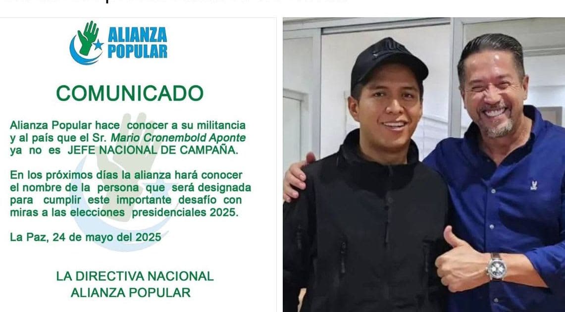 Crisis en Alianza Popular: apartan a Cronembold como jefe de campaña