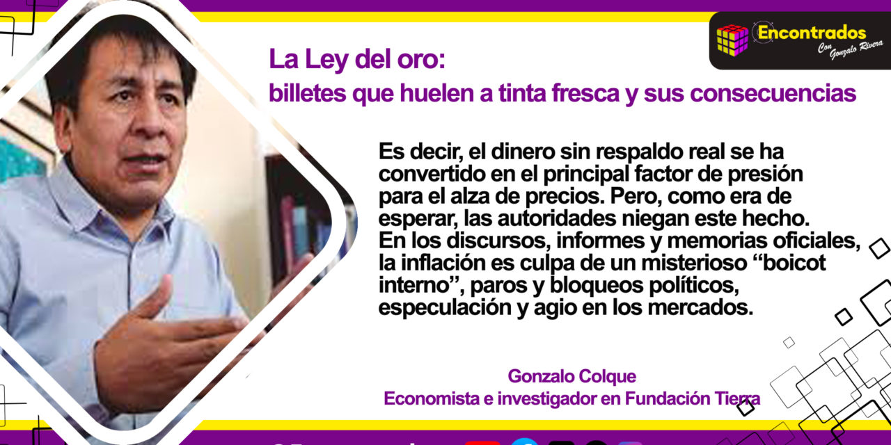 La Ley del oro: billetes que huelen a tinta fresca y sus consecuencias