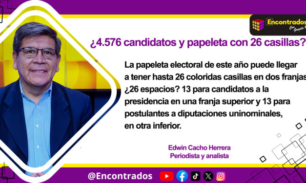 ¿4.576 candidatos y papeleta con 26 casillas?