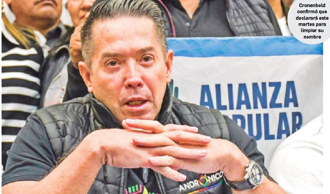 Cronenbold admite que conocía a Tuta: “Solo era un vecino al que saludaba, pero jamás visitó mi casa ni yo la suya”