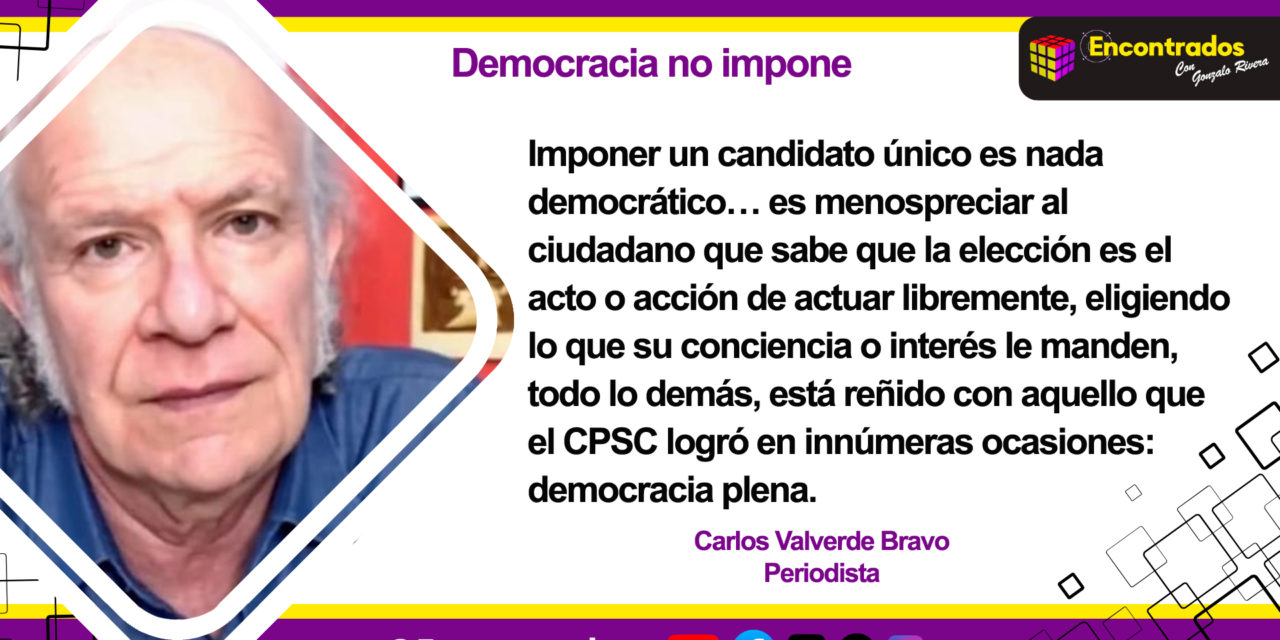 Democracia no impone