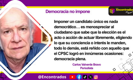 Democracia no impone