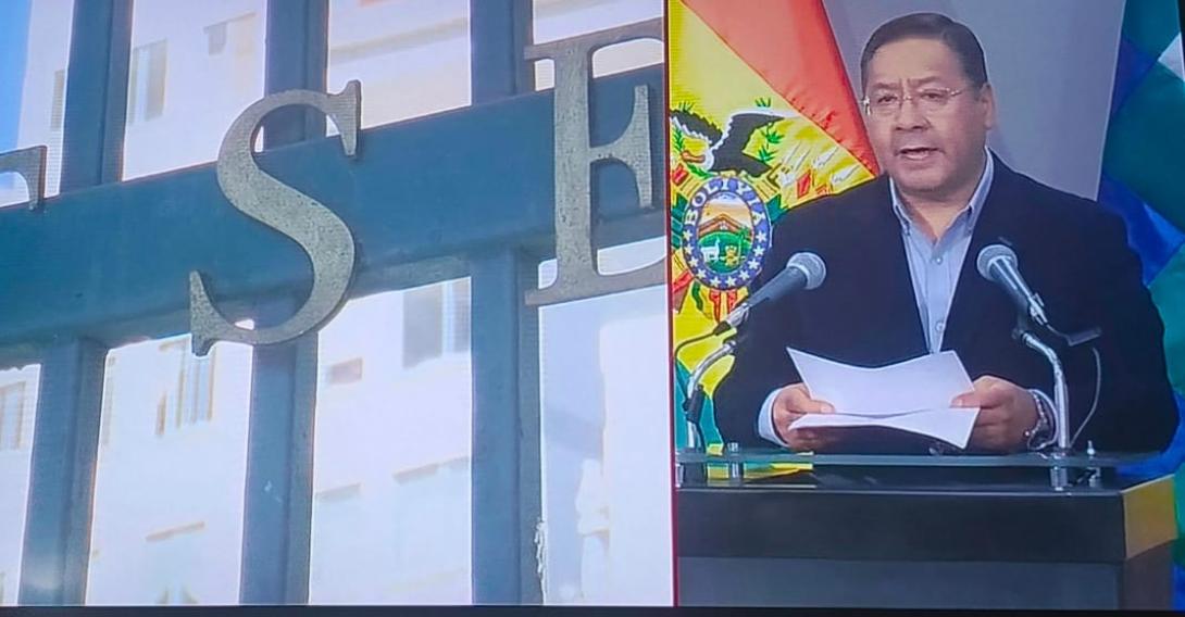 Arce: «Doy a conocer al pueblo boliviano mi decisión de declinar mi candidatura»