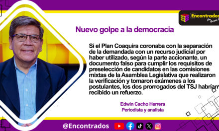 Nuevo golpe a la democracia