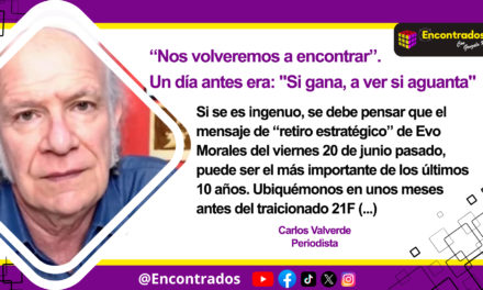 “Nos volveremos a encontrar”. Un día antes era: «Si gana, a ver si aguanta»