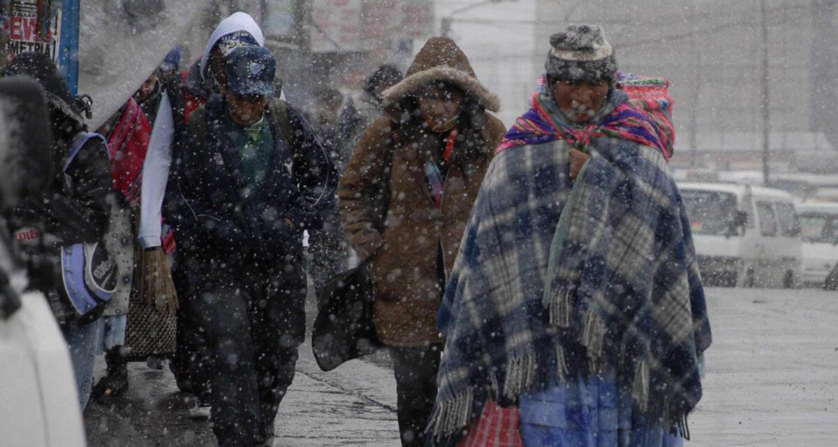 Nuevo frente frío ingresará a Bolivia desde el 8 de junio, según el Senamhi 