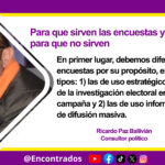 Para que sirven las encuestas y para que no sirven