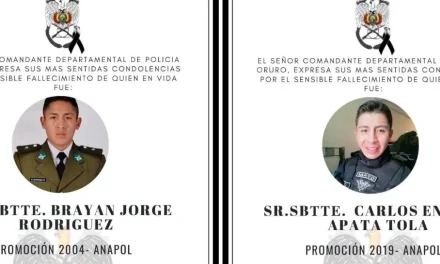 Dos policías muertos durante desbloqueo violento en Llallagua