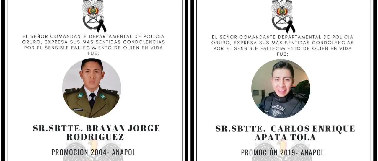 Dos policías muertos durante desbloqueo violento en Llallagua