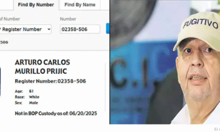 Sistema carcelario de EEUU reporta que Murillo ya no está bajo custodia