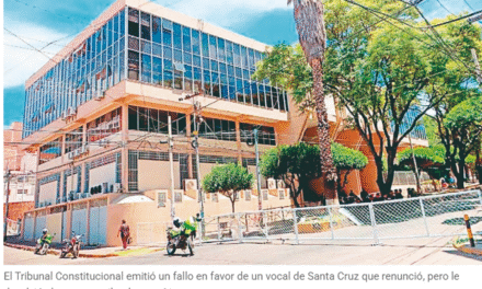 El TCP restituye a un vocal que había renunciado para postularse en las Judiciales