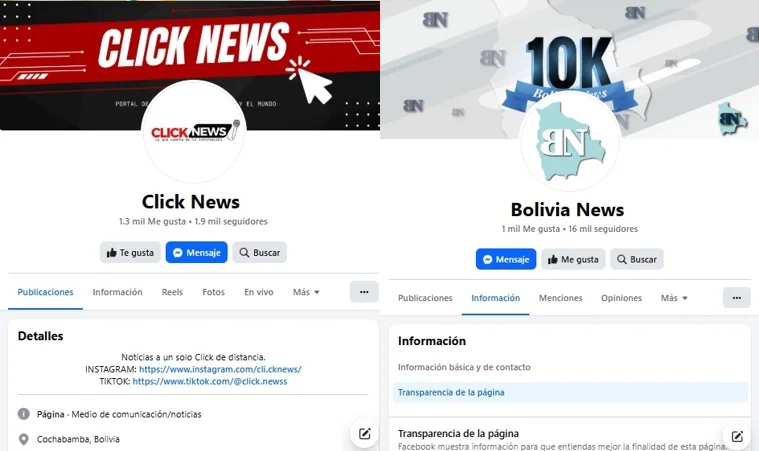 Una operación de desinformación masiva inyecta cerca de Bs 200.000 en Facebook para atacar a Quiroga y Doria Medina