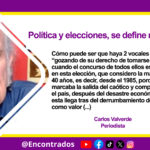 Política y elecciones, se define mucho