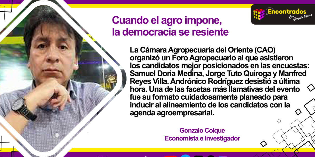 Cuando el agro impone, la democracia se resiente