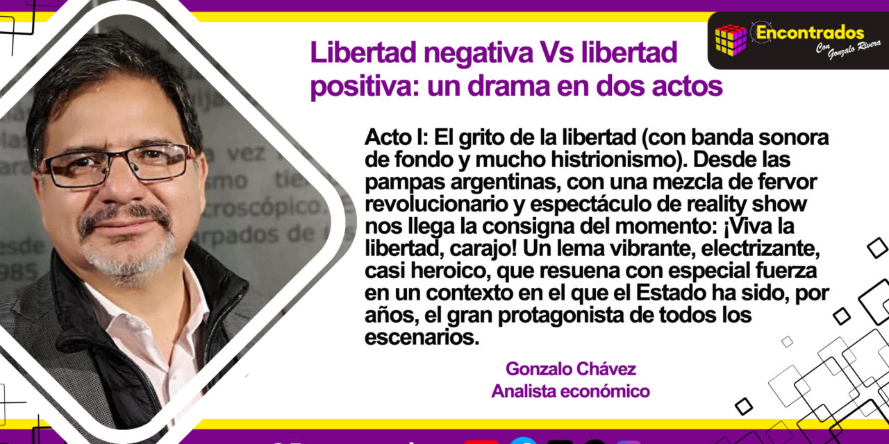 Libertad negativa Vs libertad positiva: un drama en dos actos